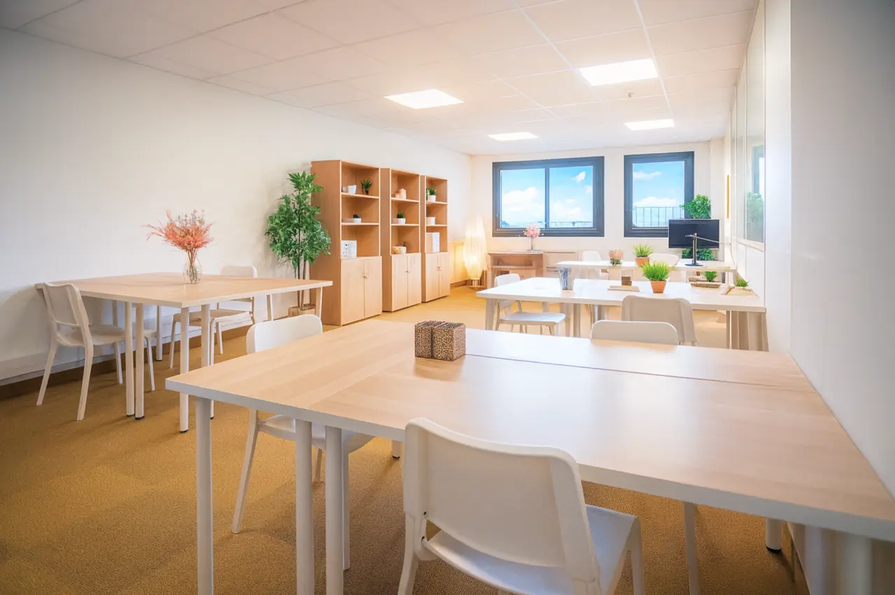 Open space et bureaux équipés à Montpellier Garosud pour équipes en développement